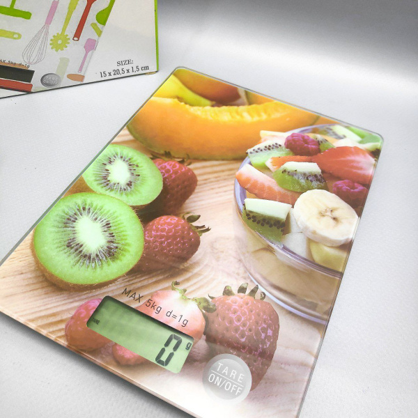 Электронные кухонные весы Digital Kitchen Scale, 15.00х20.00 см, до 5 кг., Фрукты